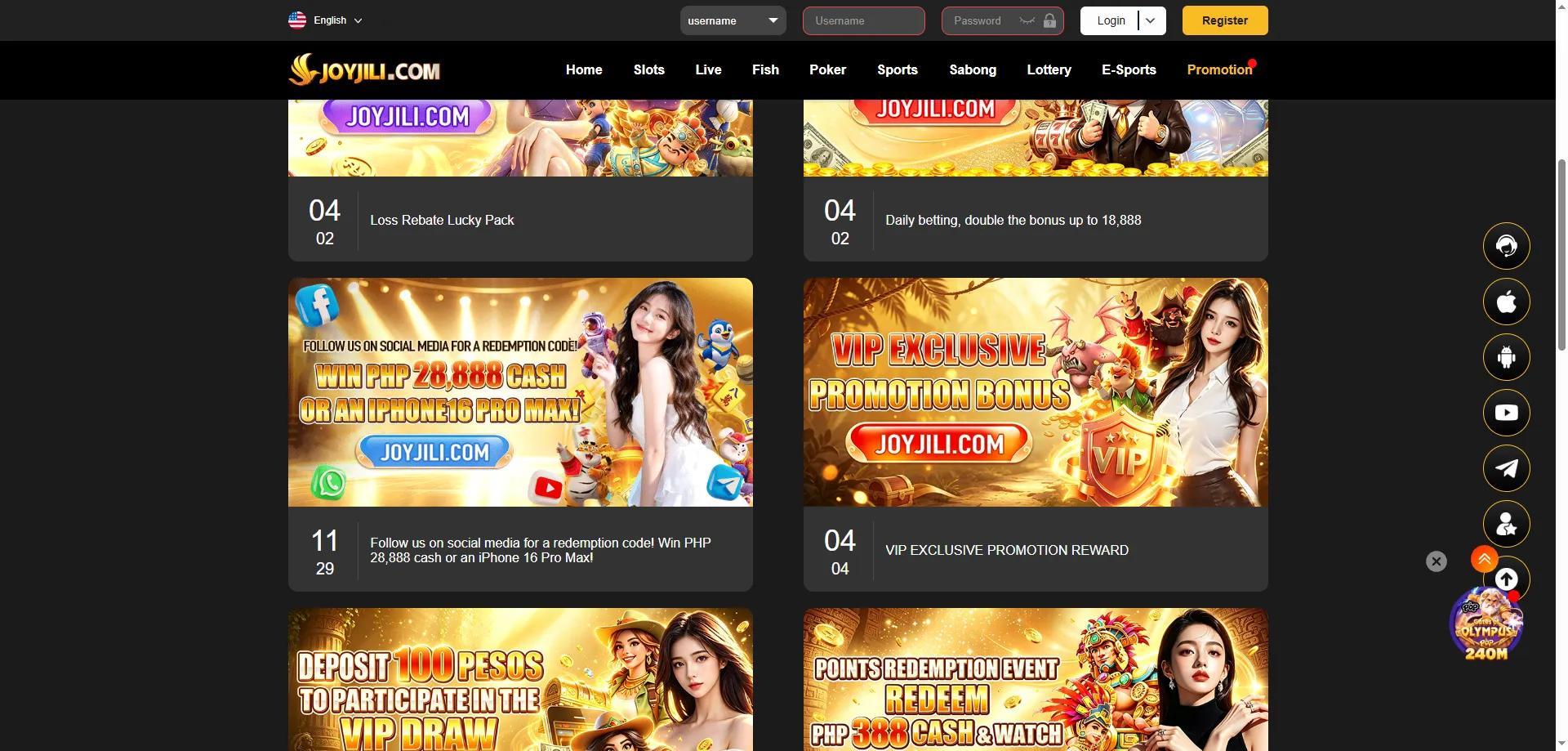 Joyjili casino distinctive features and welcome bonus highlights