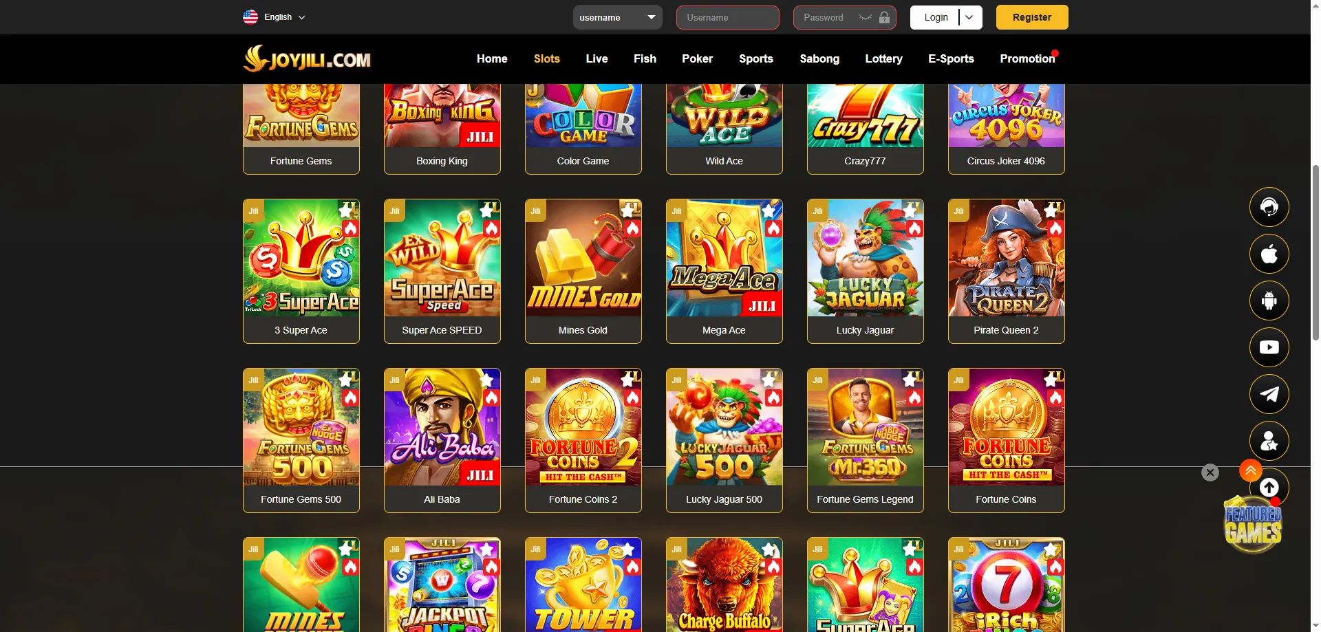 Joyjili online slots — top JILI and PG Soft titles