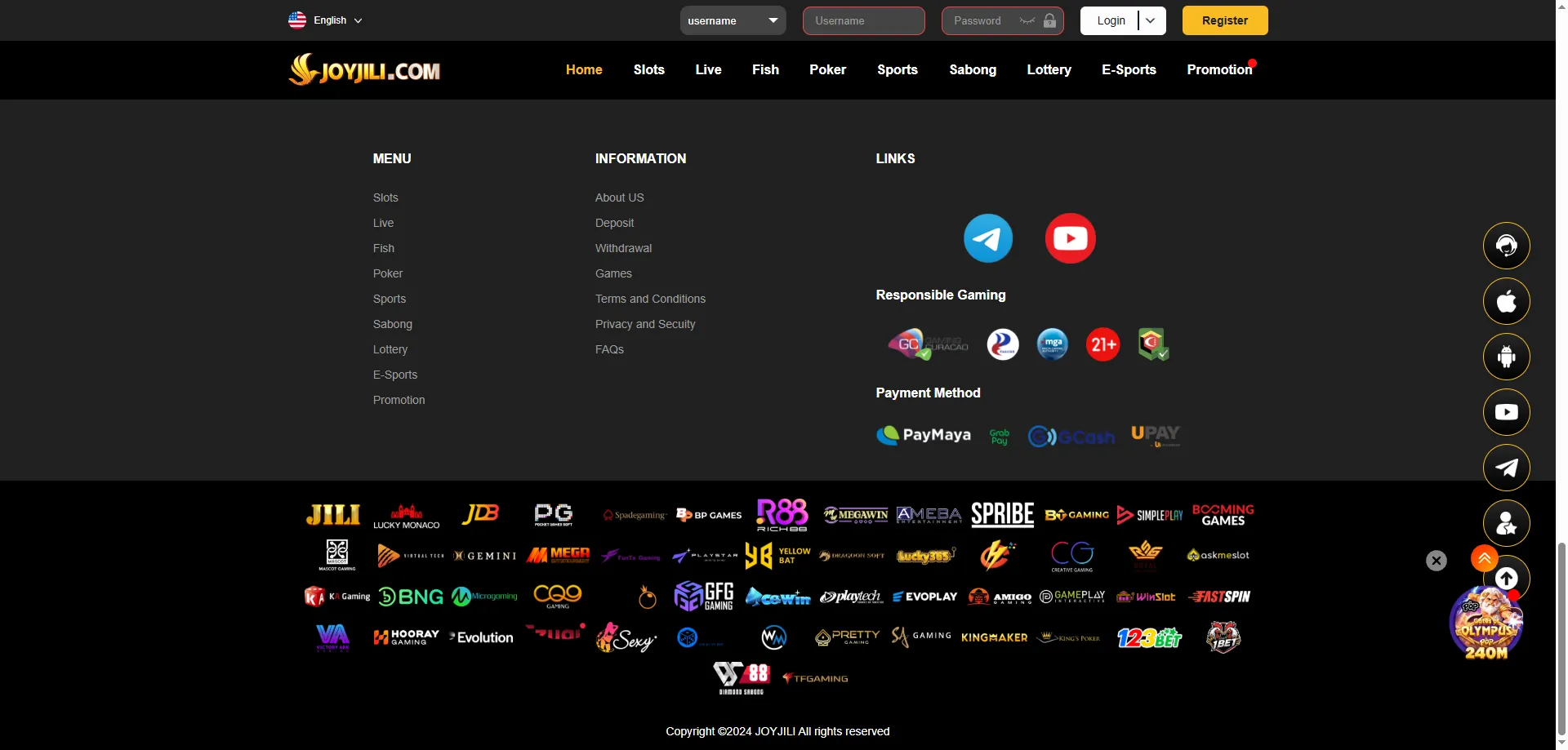Joyjili mobile app for Android — casino and sports on the go